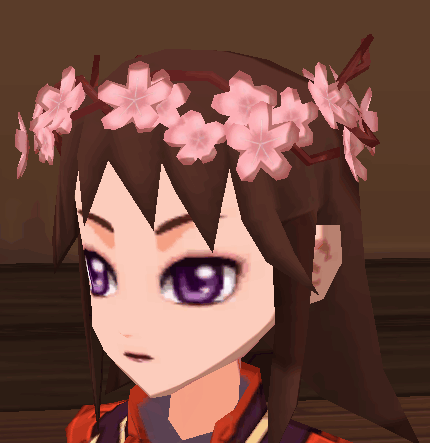 桜の頭飾り