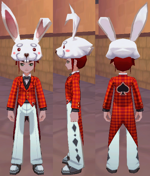 ウサギさんスーツ　ウサギさん帽子